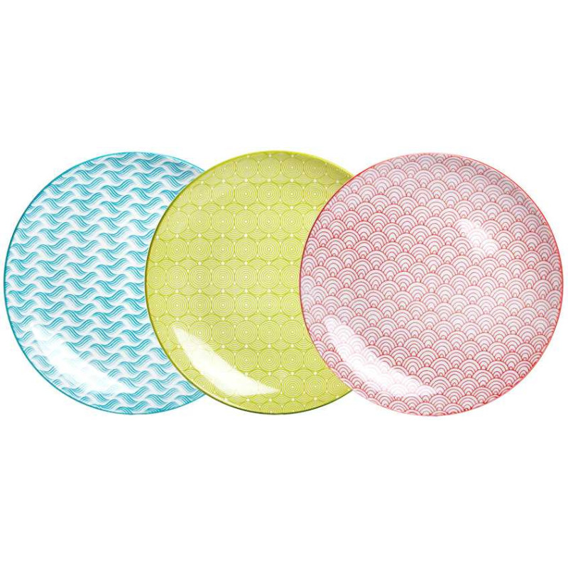 Petite assiette "Himba" diam 21 cm - 3 designs assortis - Ardtime