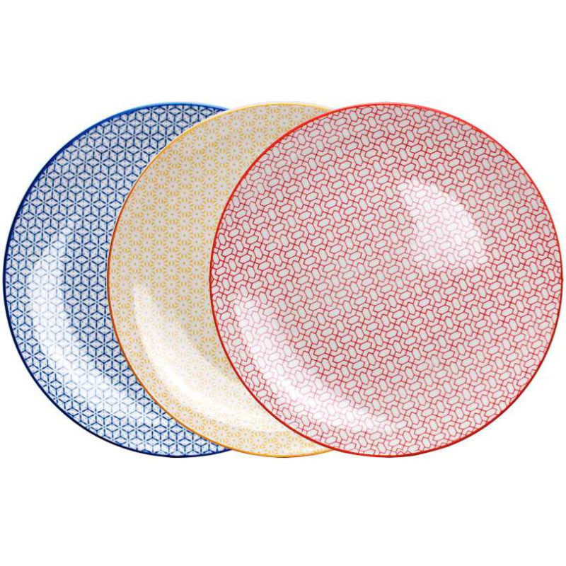 Grande assiette "Himba" diam 26,5 cm - 3 designs assortis - Ardtime