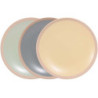 Grande assiette "Eslov" 27 cm en ceramique mat finition brute - 3 couleurs : gris souris, vert eau, jaune paille - Ardtime