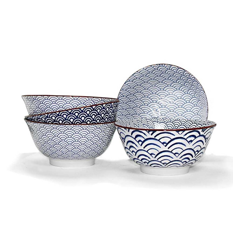 Bol en porcelaine "Nami" Diam 15 cm - 3 designs assortis