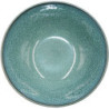 Assiette creuse en porcelaine "Regina" diam 21 cm - 1 colori email reactif vert