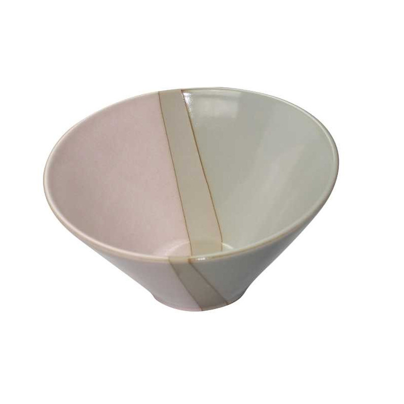 Bol GM Pastel en ceramique diam 18,5cm x H 9,6cm 800mL - 2 coloris panaches - A'creation