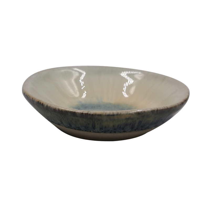 Coupe "OXYD²"  en ceramique email reactif diam. 8cm H.2cm - 2 coloris panaches - A creation