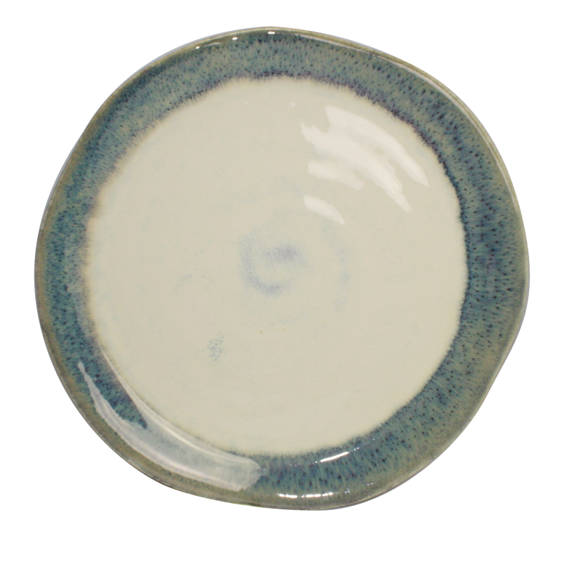 Assiette GM  "OXYD²" en ceramique email reactif diam. 27,5cm - 2 coloris panaches - A creation