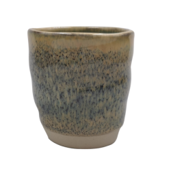 Gobelet 190 ml  "OXYD²"  en ceramique email reactif - diam 7,5cm H. 8cm - 2 coloris panaches - A creation