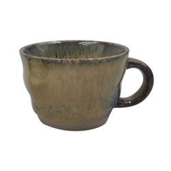 Tasse a espresso "OXYD²"  en ceramique 5,5x7,8x10,3cm - 2 coloris panaches  - A creation