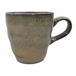 Tasse a the  "OXYD²"  400 ml en ceramique email reactif- 9,5x10x13,5cm - 2 coloris panaches A creation