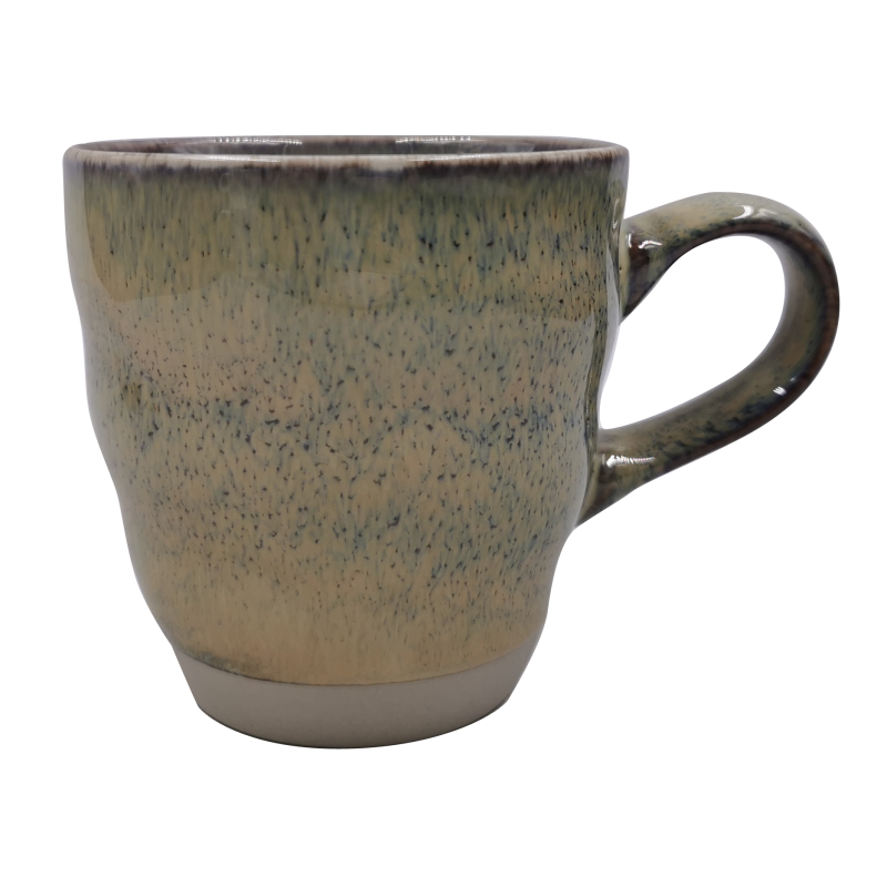 Tasse a the  "OXYD²"  400 ml en ceramique email reactif- 9,5x10x13,5cm - 2 coloris panaches A creation