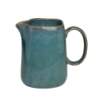 Pichet "Kubikolor" 1,2 litre - 15,5x11,5x17cm - en ceramique email reactif - 2 coloris panaches  bleu et taupe - A creation