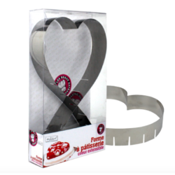 COEUR EN INOX EXTENSIBLE DE 14,5 A 27CM "MES BEAUX GATEAUX" ARD'TIME BG-COEUR
