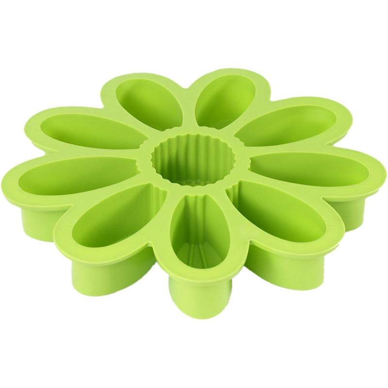 Moule en silicone "Mes beaux gateaux" 27 x 27 x 4,5cm forme Marguerite pour 10 gateaux individuels -Ardtime