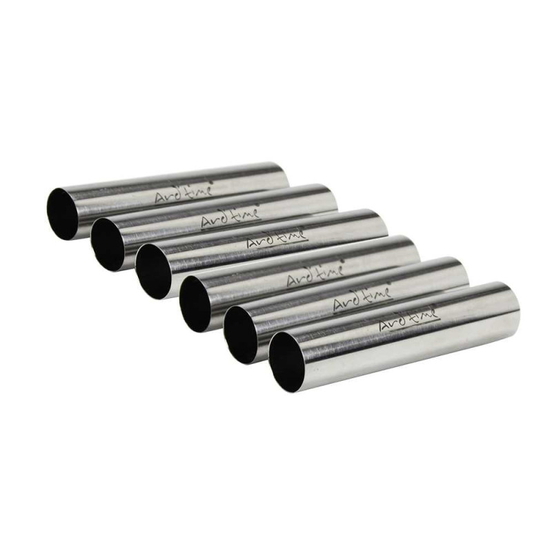 Lot de 6 tubes en inox pour Roules au fromage  dia 2cm haut 10 cm"Kitchen Store" Ard'time
