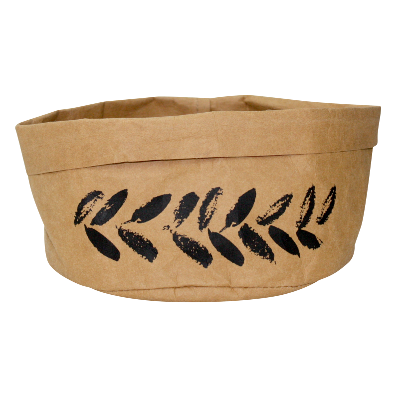 Paniere ronde " Terracotta " en papier lavable - diam 17,5 x h 10 cm - Ard'time