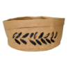 Paniere ronde " Terracotta " en papier lavable - diam 17,5 x h 10 cm - Ard'time