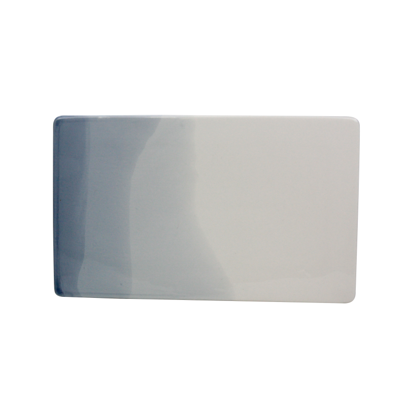 Plat rectangulaire 20,6 x 12,1 x 1,2 cm - porcelaine - Collection "Bleu comme Vosges" - A CREATION