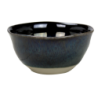 Bol haut Oxyd' en ceramique email reactif - diam 15,3cm H. 7,3cm - 2 coloris panaches bleu et gres - A creation