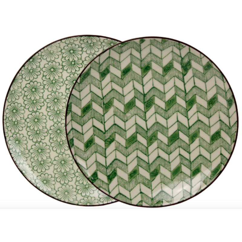 Assiette PM "Garden" dia 20,8 cmx2,5CM -  8 designs panaches : 4 floraux et 4 graphiques Ard'time