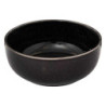 Saladier / Plat Ø 22cm en grès noir "Terra Des"