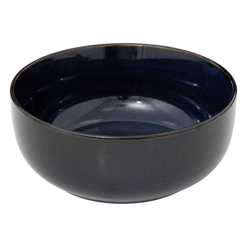 Saladier / Plat Ø 22cm en grès bleu "Terra Des"