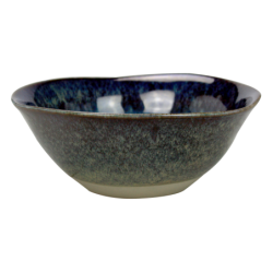 Bol GM Oxyd' en ceramique email reactif - diam 17cm H. 6,5cm - coloris bleu - A creation