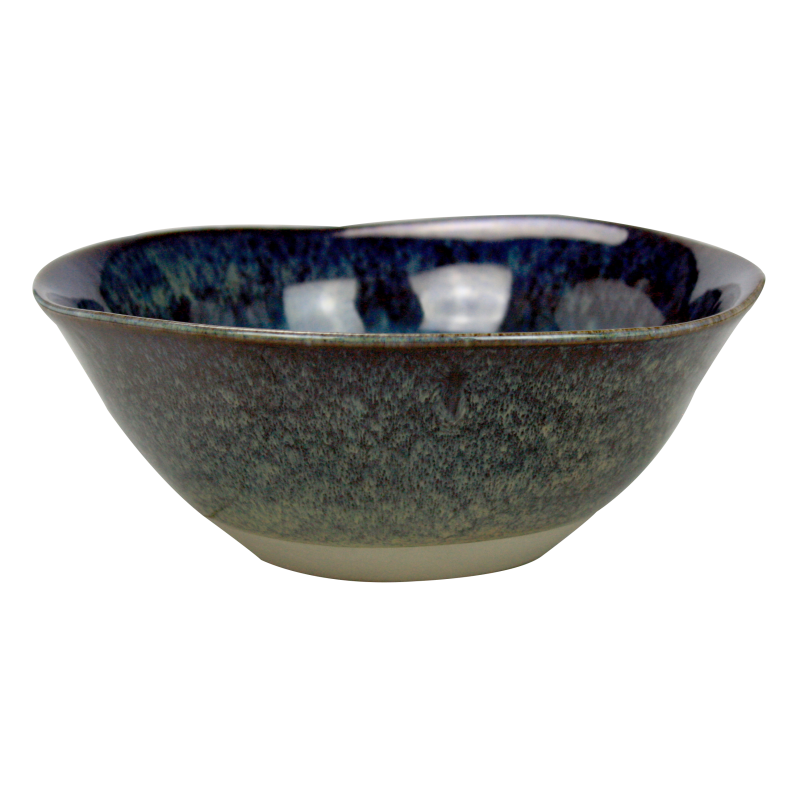 Bol GM Oxyd' en ceramique email reactif - diam 17cm H. 6,5cm - coloris bleu - A creation