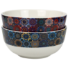 Coffret de 4 Bols 550mL "Riad"- 13,6*6,5cm - 2 designs  panaches - Ard'time
