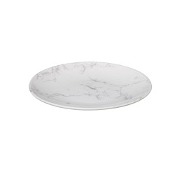Petite assiette plate à dessert Ø 19cm blanche "Marble"