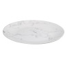 Grande assiette plate Ø 27cm blanche "Marble"