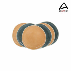 Assiette petit modele "Coralia" Diam 20 cm - 2 coloris assortis - Ardtime