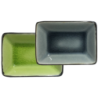 Mini coupelle rectangulaire en verre craquele "Myoko" - 9.5*6.7*2.6cm - 3 coloris panaches: Gris, Vert, Bleu - Ard'time