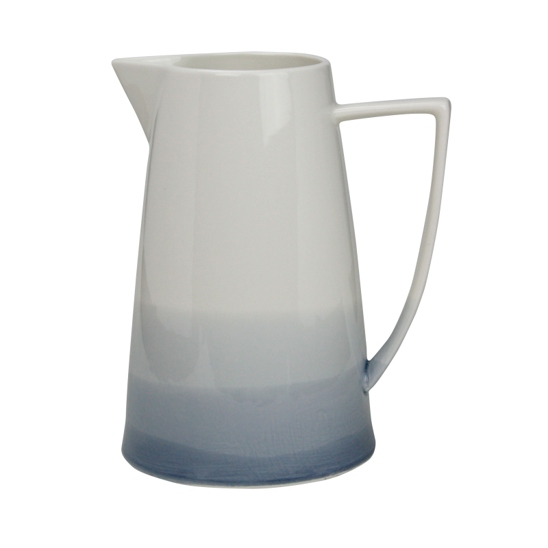 Pot a eau 1 L - 14,7*11,5*17,6cm - porcelaine - Collection "Bleu comme Vosges" - A CREATION