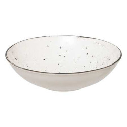 Assiette creuse d. 21 cm gres beige "Nihongo"