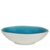 Saladier PM en ceramique - interieur craquele collection Nua_k - diam. 19,8*7cm - turquoise et blanc  - Ard'time