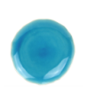 Assiette en ceramique PM - interieur craquele collection Nuük - diam. 20.5*2.5CM - turquoise et blanc -  Ard'time