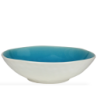 Saladier GM en ceramique - interieur craquele collection Nuük GM - diam. 25,6*7,4cm - turquoise et blanc - Ard'time