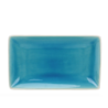 Plat rectangulaire collection Nuük - 22.7*13.5*3CM - turquoise et blanc - Ard'time