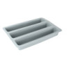 Moule silicone platinium "Flex'Me Professionnel" pour 3 cakes 22,5x32,5x5cm - coloris gris - Ard'time