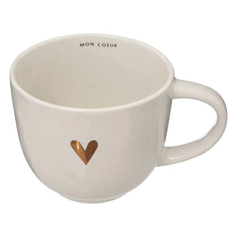 Tasse dejeuner "Mon coeur, mon amour" 48cl
