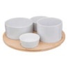 Set aperitif "White" 5 pieces en bambou