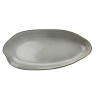 Plateau ovale "Koro" en ceramique 30x14,3x2,7cm - 3 coloris panaches bleu / taupe et gris - Val&Time