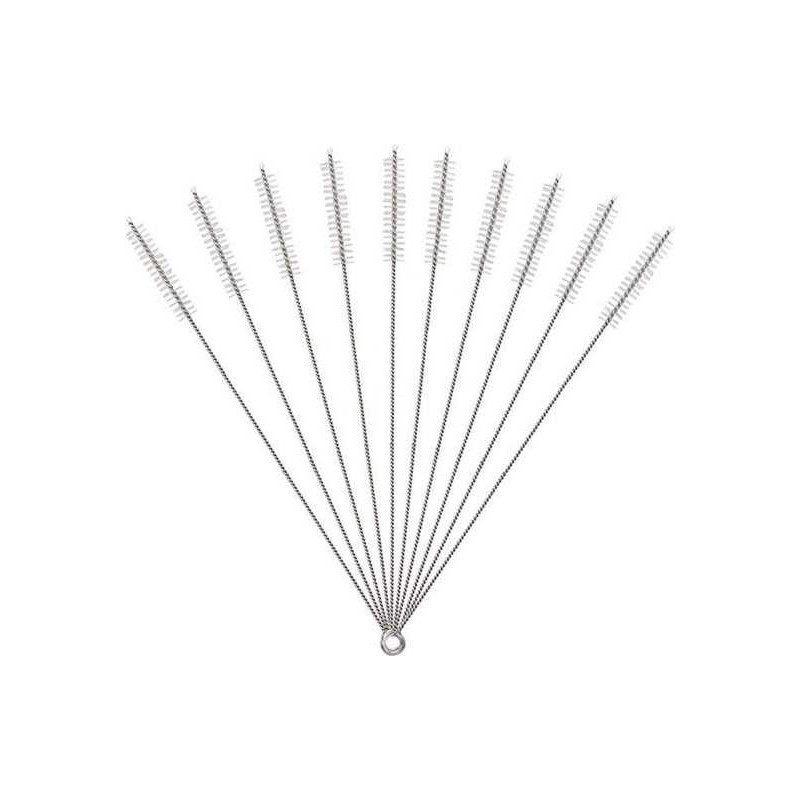 Lot de 10 Brosses de nettoyage / goupillon pour Paille, tuyau / tube aÊ lait / latte