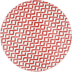 Assiette plate grand modèle "Bonnie" - Diam. 27 cm - 6 Designs assortis