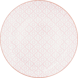 Assiette plate grand modèle "Bonnie" - Diam. 27 cm - 6 Designs assortis