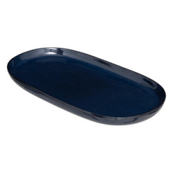 Plat Terre 30 x 18 cm bleu "Terra Des"