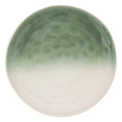 Assiette plate "Alma" diam 27 cm grès vert