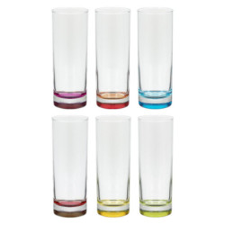 Lot de 6 gobelets hauts Colori'Eau 31 cl