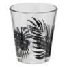 Gobelet bas Palme noir 33 cl verre transparent