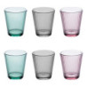Lot de 6 gobelets bas Mal'eau 24 cl assorti