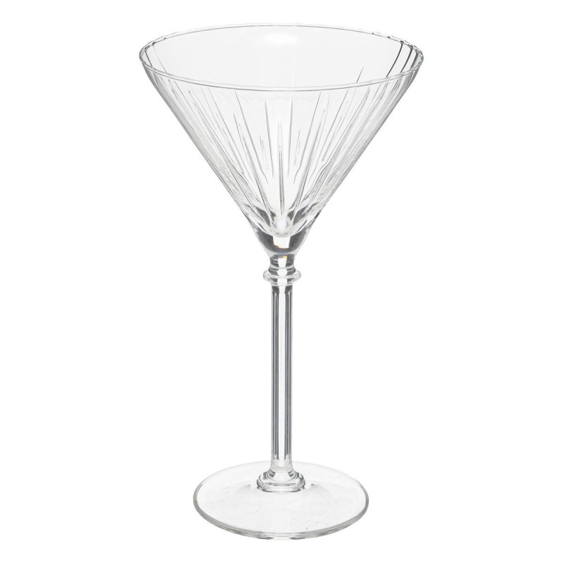 Lot de 4 verres à cocktail striés 25 cl