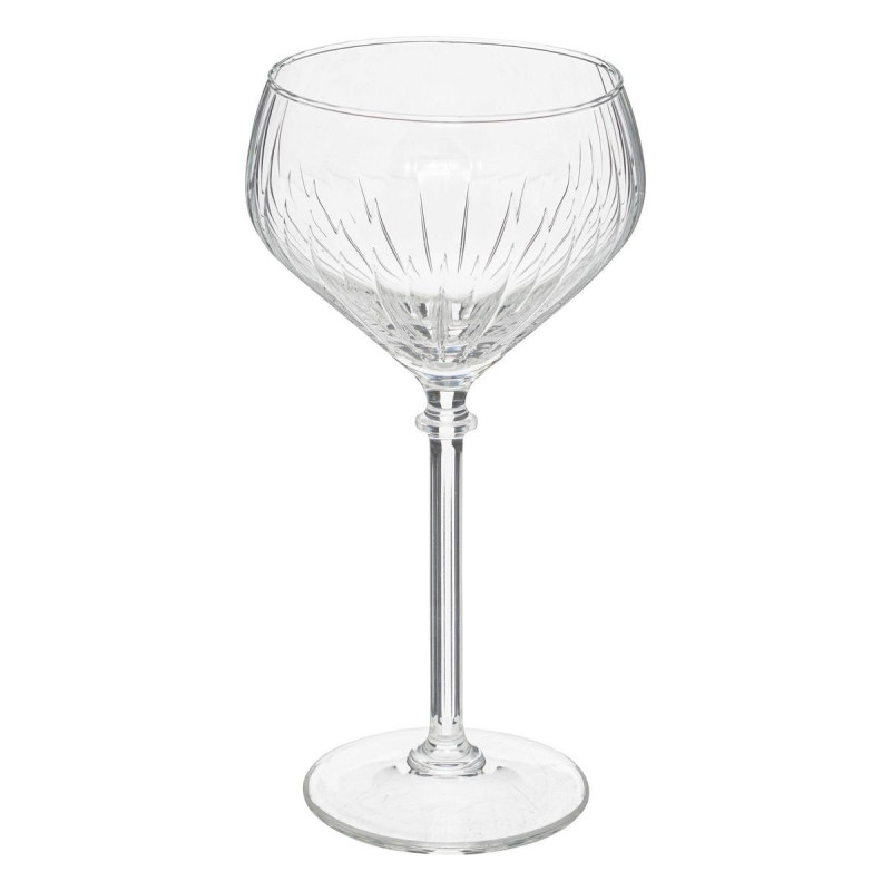Lot de 4 verres à champagne striés 32 cl